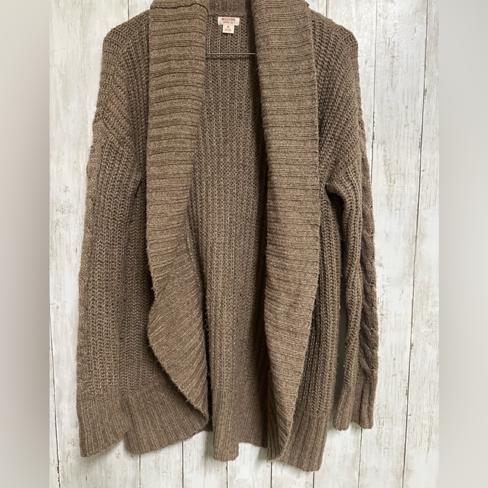 Mossimo Supply Co. Brown Knit Cardigan Size M
